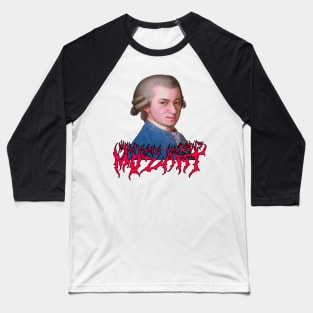 Mozart Metal (In Technicolor) Wolfgang Amadeus Mozart Baseball T-Shirt